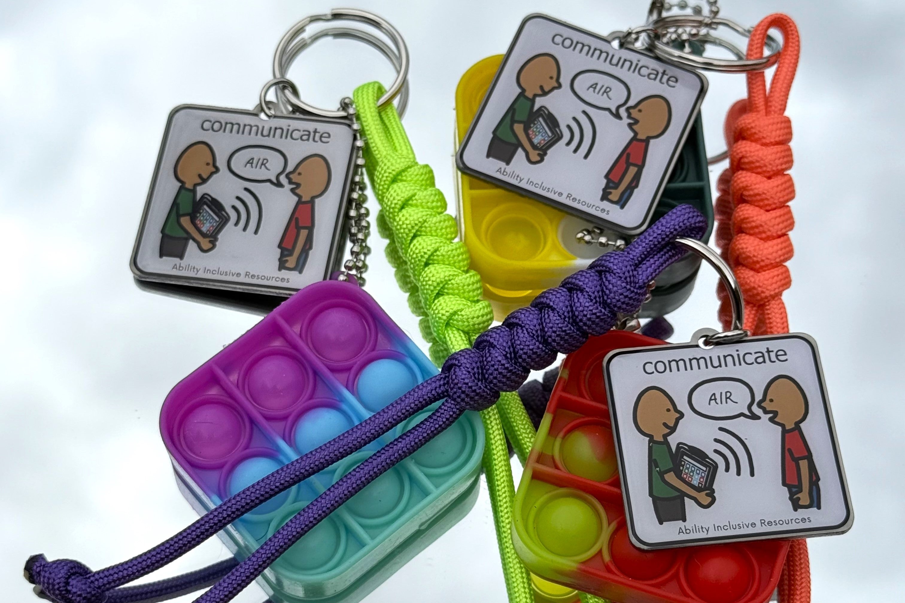 Metal Keychain - Communicate